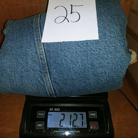 Levi's Jacket Women's Blue Denim Long Sleeves Pockets Buttons Size XL - Picture 8 of 8